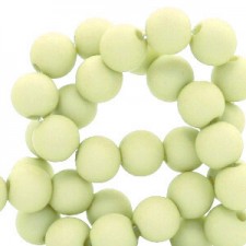 Acryl Perlen rund 6mm matt Fernwood green